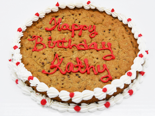 Celebration Chocolate Chip Cookie Cake 16” Cookie Cake $29.95